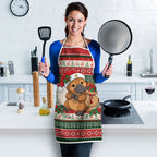 Aussie Platypus Christmas Apron Festive Knitted Pattern Inspired