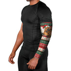 Aussie Platypus Christmas Arm Sleeves Festive Knitted Pattern Inspired