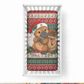 Aussie Platypus Christmas Baby Bed Cover Festive Knitted Pattern Inspired