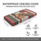 Aussie Platypus Christmas Baby Bed Cover Festive Knitted Pattern Inspired