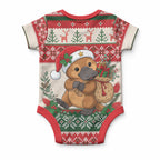 Aussie Platypus Christmas Baby Onesie Festive Knitted Pattern Inspired
