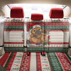 Aussie Platypus Christmas Back Car Seat Cover Festive Knitted Pattern Inspired