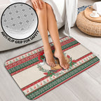 Aussie Platypus Christmas Bathroom Set Festive Knitted Pattern Inspired