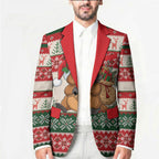 Aussie Platypus Christmas Blazer Festive Knitted Pattern Inspired