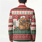 Aussie Platypus Christmas Blazer Festive Knitted Pattern Inspired