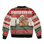 Aussie Platypus Christmas Bomber Jacket Festive Knitted Pattern Inspired