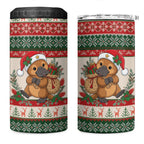Aussie Platypus Christmas 4 in 1 Can Cooler Tumbler Festive Knitted Pattern Inspired