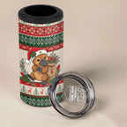 Aussie Platypus Christmas 4 in 1 Can Cooler Tumbler Festive Knitted Pattern Inspired