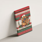 Aussie Platypus Christmas Canvas Wall Art Festive Knitted Pattern Inspired