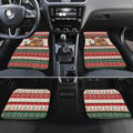 Aussie Platypus Christmas Car Mats Festive Knitted Pattern Inspired