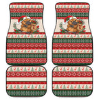 Aussie Platypus Christmas Car Mats Festive Knitted Pattern Inspired