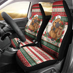 Aussie Platypus Christmas Car Seat Cover Festive Knitted Pattern Inspired