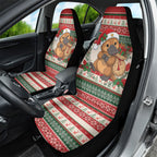 Aussie Platypus Christmas Car Seat Cover Festive Knitted Pattern Inspired