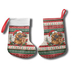 Aussie Platypus Christmas Stocking Festive Knitted Pattern Inspired