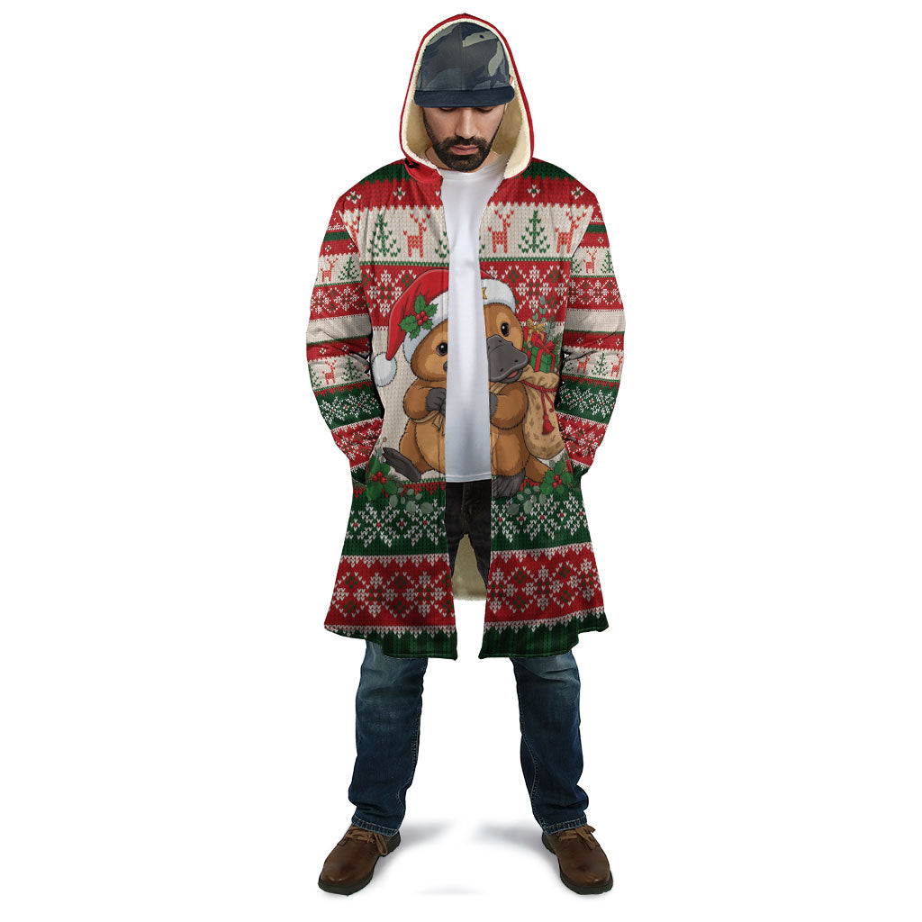 Aussie Platypus Christmas Cloak Festive Knitted Pattern Inspired