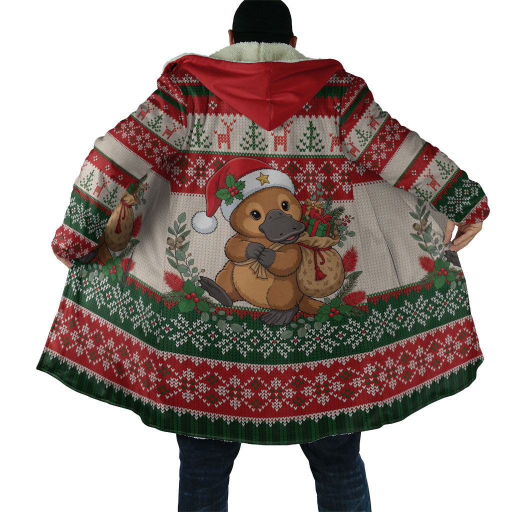 Aussie Platypus Christmas Cloak Festive Knitted Pattern Inspired
