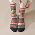 Aussie Platypus Christmas Crew Socks Festive Knitted Pattern Inspired