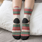 Aussie Platypus Christmas Crew Socks Festive Knitted Pattern Inspired