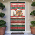 Aussie Platypus Christmas Door Cover Festive Knitted Pattern Inspired