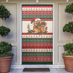 Aussie Platypus Christmas Door Cover Festive Knitted Pattern Inspired