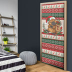 Aussie Platypus Christmas Door Cover Festive Knitted Pattern Inspired