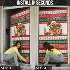Aussie Platypus Christmas Door Cover Festive Knitted Pattern Inspired