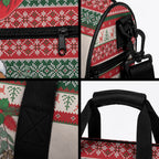 Aussie Platypus Christmas Duffle Bag Festive Knitted Pattern Inspired