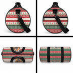 Aussie Platypus Christmas Duffle Bag Festive Knitted Pattern Inspired