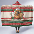 Aussie Platypus Christmas Hooded Blanket Festive Knitted Pattern Inspired