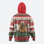 Aussie Platypus Christmas Hoodie Festive Knitted Pattern Inspired