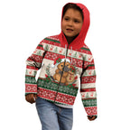 Aussie Platypus Christmas Kid Hoodie Festive Knitted Pattern Inspired