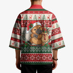 Aussie Platypus Christmas Kimono Festive Knitted Pattern Inspired