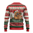Aussie Platypus Christmas Ugly Christmas Sweater Festive Knitted Pattern Inspired