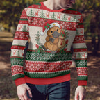 Aussie Platypus Christmas Ugly Christmas Sweater Festive Knitted Pattern Inspired