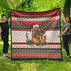 Aussie Platypus Christmas Quilt Festive Knitted Pattern Inspired