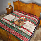 Aussie Platypus Christmas Quilt Festive Knitted Pattern Inspired