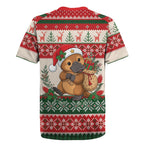 Aussie Platypus Christmas Rugby Jersey Festive Knitted Pattern Inspired