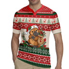 Aussie Platypus Christmas Rugby Jersey Festive Knitted Pattern Inspired
