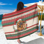 Aussie Platypus Christmas Sarong Festive Knitted Pattern Inspired