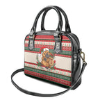 Aussie Platypus Christmas Shoulder Handbag Festive Knitted Pattern Inspired