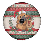 Aussie Platypus Christmas Spare Tire Cover Festive Knitted Pattern Inspired