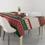 Aussie Platypus Christmas Tablecloth Festive Knitted Pattern Inspired