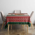 Aussie Platypus Christmas Tablecloth Festive Knitted Pattern Inspired