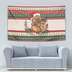 Aussie Platypus Christmas Tapestry Festive Knitted Pattern Inspired