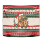 Aussie Platypus Christmas Tapestry Festive Knitted Pattern Inspired