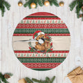 Aussie Platypus Christmas Tree Skirt Festive Knitted Pattern Inspired