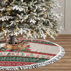 Aussie Platypus Christmas Tree Skirt Festive Knitted Pattern Inspired
