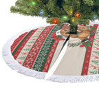 Aussie Platypus Christmas Tree Skirt Festive Knitted Pattern Inspired
