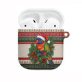 Aussie Rainbow Lorikeets Christmas AirPods Case Festive Knitted Pattern Inspired