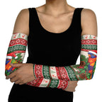 Aussie Rainbow Lorikeets Christmas Arm Sleeves Festive Knitted Pattern Inspired